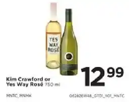 Cub Foods Kim Crawford or Yes Way Rosé offer