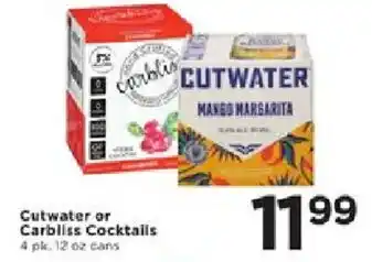 Cub Foods Cutwater or Carbliss Cocktails offer