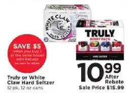 Cub Foods Truly or White Claw Hard Seltzer offer