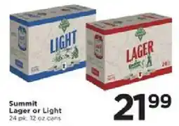 Cub Foods Summit Lager or Light offer
