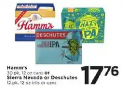 Cub Foods Hamm's or Sierra nevada or deschutes offer