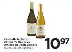 Cub Foods Kendall-Jackson Vintner's Reserve Whites or Josh Cellars offer