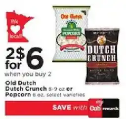 Cub Foods Old Dutch Dutch Crunch or Popcorn offer