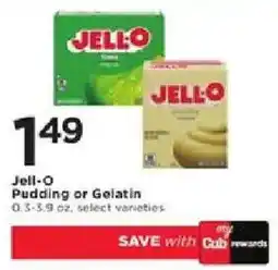 Cub Foods Jell-O Pudding or Gelatin offer