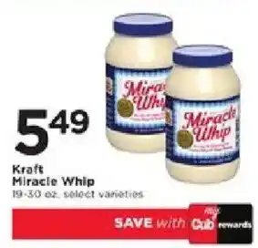 Cub Foods Kraft Miracle Whip offer