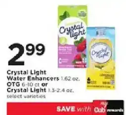 Cub Foods Crystal Light water enhancers OTG or crystal light offer
