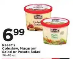 Cub Foods Reser's Coleslaw, Macaroni Salad or Potato Salad offer