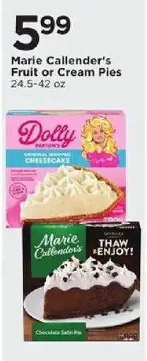 Cub Foods Marie Callender's Fruit or Cream Pies offer