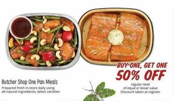 Sprouts Farmers Market Butcher Shop One Pan Meals offer