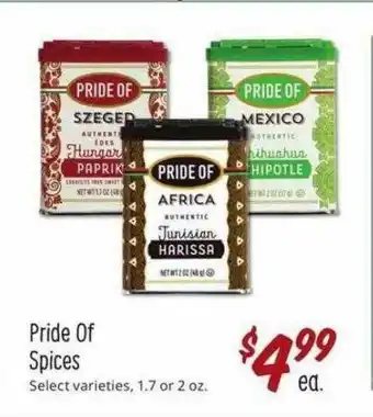 Sprouts Farmers Market Pride Of Spices offer