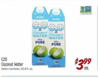 Sprouts Farmers Market C2O Coconut Water offer
