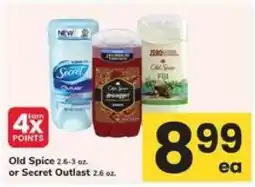 Safeway Old Spice or Secret Outlast offer