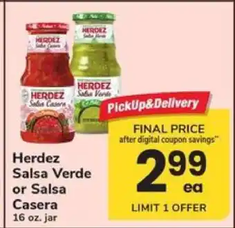 Safeway Herdez Salsa Verde or Salsa Casera offer