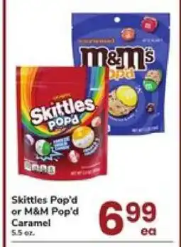 Safeway Skittles Pop'd or M&M Pop'd Caramel offer