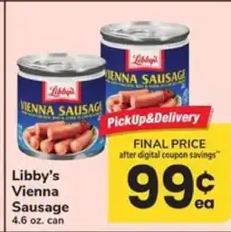 Safeway Libby's Vienna Sausage offer