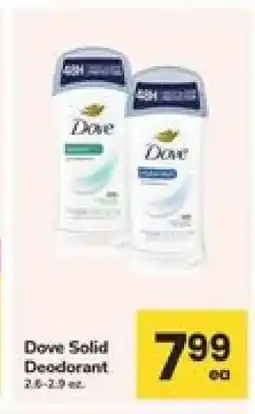 Safeway Dove Solid Deodorant offer
