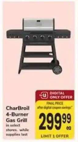 Safeway Charbroil 4-Burner Gas Grill offer