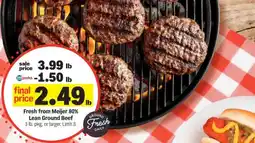 Meijer Fresh from Meijer 80% Lean Ground Beef offer