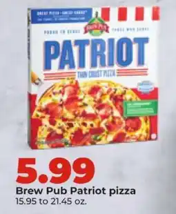 Hy-Vee Brew Pub Patriot pizza offer