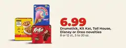 Hy-Vee Drumstick, Kit Kat, Toll House, Disney or Oreo novelties offer