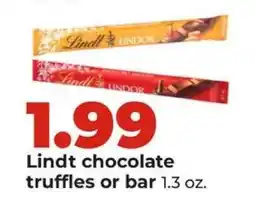 Hy-Vee Lindt chocolate truffles or bar offer