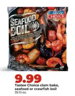 Hy-Vee Tastee Choice clam bake, seafood or crawfish boil offer