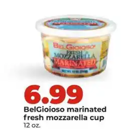 Hy-Vee BelGioioso marinated fresh mozzarella cup offer