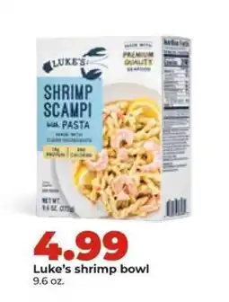 Hy-Vee Luke's shrimp bowl offer