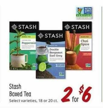 Sprouts Farmers Market Stash Boxed Tea offer