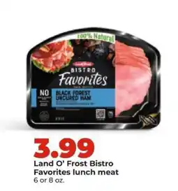 Hy-Vee Land O'Frost Bistro Favorites Lunch Meat offer
