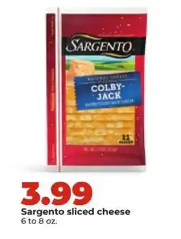 Hy-Vee Sargento Sliced Cheese offer