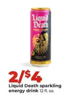 Hy-Vee Liquid Death sparkling energy drink offer