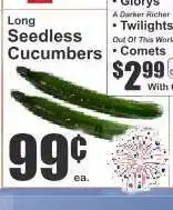 Key Food Long Seedless Cucumbers offer