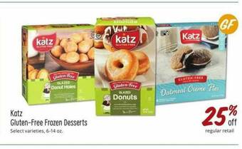 Sprouts Farmers Market Katz Gluten-Free Frozen Desserts offer