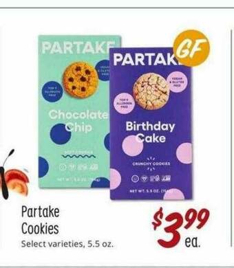 Sprouts Farmers Market Partake Cookies offer