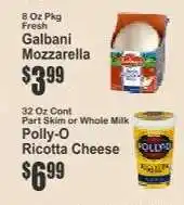 Key Food Galbani Mozzarella offer