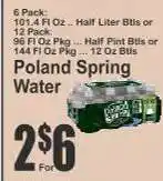Key Food Poland Spring Water offer