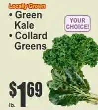Key Food Locally Grown Green Kale or Collard Greens offer