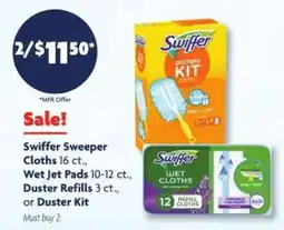 Family Dollar Swiffer Sweeper Cloths, Wet Jet Pads, Duster Refills, or Duster Kit offer