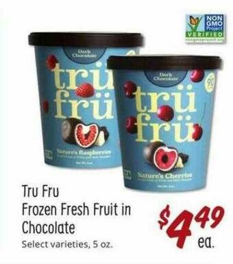 Sprouts Farmers Market Tru Fru Frozen Fresh Fruit In Chocolate offer