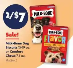 Family Dollar Milk-Bone Dog Biscuits or Comfort Chews offer