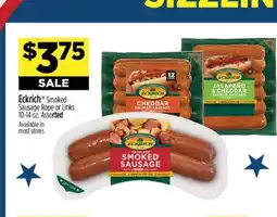 Dollar General Eckrich Smoked Sausage Rope or Links offer