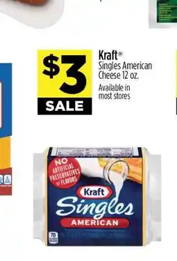 Dollar General Kraft Singles American Cheese 12 oz offer