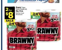 Dollar General Brawny Paper Towels offer