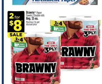 Dollar General Brawny Paper Towels offer