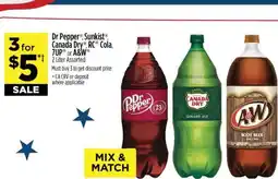 Dollar General Dr Pepper, Sunkist, Canada Dry, RC Cola, 7UP, A&W offer