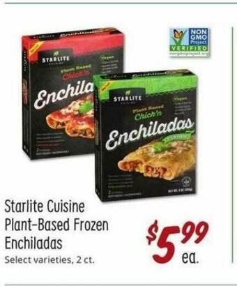 Sprouts Farmers Market Starlite Cuisine Plant-Based Frozen Enchiladas offer