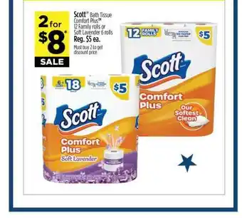 Dollar General Scott Bath Tissue Comfort Plus offer