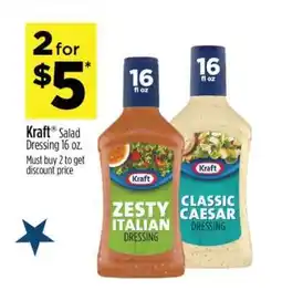 Dollar General Kraft Salad Dressing 16 oz offer