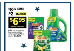 Dollar General Gain Plus Liquid Laundry Detergent offer